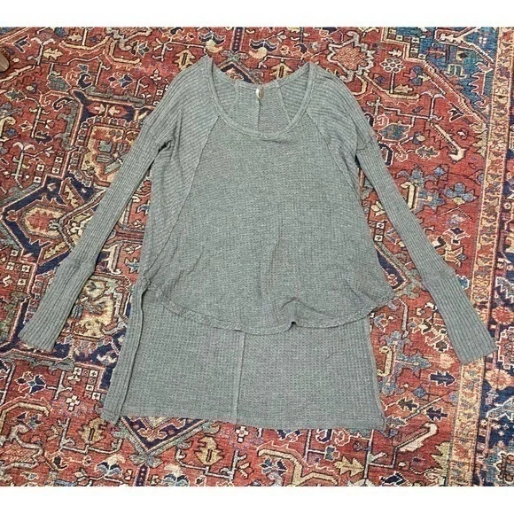 Free People Ventura Drippy Thermal Long Sleeve Sweater - Picture 2 of 8